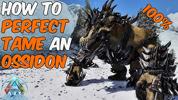 Eenvoudige manier om een ​​Ossidon perfect te temmen in ARK Survival Ascended | Geen getemde dino...