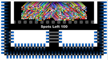Square World Cup Tournament - 100 Spots Challenge - Country Marble Race in Algodoo