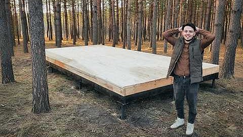 Building An OFF-GRID Cabin Deep in the Woods!