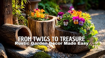 🌸 Easy Rustic Garden Decor Ideas | DIY Twig & Branch Transformations 🌿