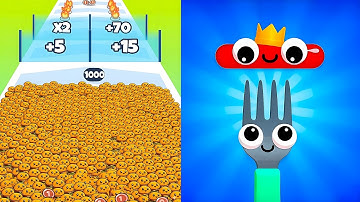 Fork N Sausage vs Food Run🔥MAX LEVELS UNLOCKED! (2025 Update)