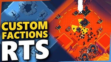 Create your own faction in a new indie RTS inspired by C&C an Total Annihilation | Demo gameplay