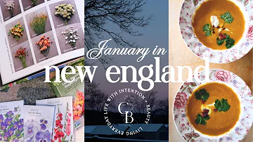 dear january // cozy soups, vintage dishes, DIY floral fire starters, cool flowers garden