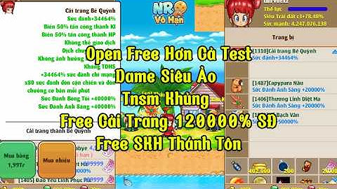 Nro Lậu Mới Nhất Nro Vô Hạn Open Free Đỉnh Hơn Cả Test Fre SKh Thánh Tôn Cải Trang 120000% SĐ Có IOS