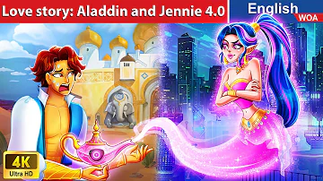 New Fairy Tales: ALADDIN and JENNIE 4.0 🧞💖 English Storytime 🌛 Fairy Tales @WOAFairyTalesEnglish