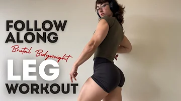 15 minute HOME LEG WORKOUT | no equipment needed | follow along