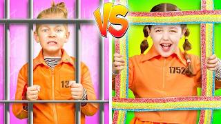 Boys vs Girls Behind Bars! 🚓 Smart Parenting Hacks & Hilarious Jail Moments
