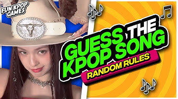 ⭐️ GUESS THE KPOP SONG BY ONE RANDOM RULE | KPOP QUIZ - FUN KPOP GAMES 2025