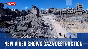 Gaza City: New drone footage shows sheer scale of devastation