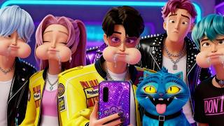 SAJA BOYS x HUNTRIX Funny Reactions Compilation #3 🤣 Kpop Demon Hunters