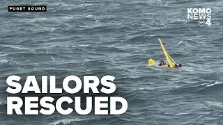 Sailors knocked overboard rescued from Puget Sound