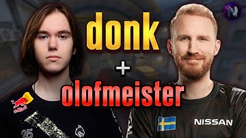 DONK Carries CSGO Legend Olofmeister in High Elo FACEIT! donk POV with COMMs (Train)