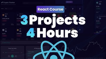 Build 3 React Projects in 4 Hours | ReactJS Course For Beginners