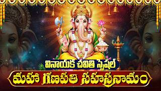 వినాయక చవితి రోజు  శ్రీ వినాయక సహస్రనామ స్తోత్రం వింటే సిరి సంపదలు మీ సొంతం | Vinayaka Sahasranamam