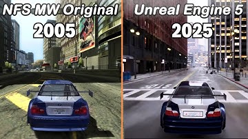 NFS Most Wanted 2005 vs 2026 Remake | Unreal Engine 5 Graphics Comparison (4K Ultra Realism)