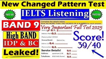 IELTS LISTENING PRACTICE TEST 2025 WITH ANSWERS | 22.12.2025