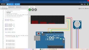 Membuat Audio Spectrum Menggunakan LED DOT MATRIX #wokwi #arduino #project #runningtext #dotmatrix