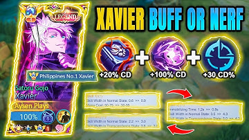 NEW UPDATE!! NERFED XAVIER IS HERE! 😭 | XAVIER BEST BUILD AND EMBLEM 2025!