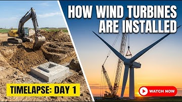 Wind Turbine Farm Installation From Scratch | Time-lapse - Mega Structure