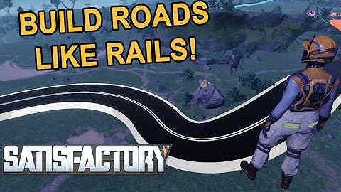 Build Roads Like Rails - Satisfactory Mods