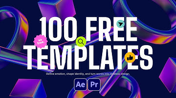 NEW 100 FREE Motion Graphic Templates for After Effects & Premiere Pro