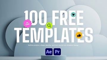 NEW 100 FREE Motion Graphic Templates for After Effects & Premiere Pro