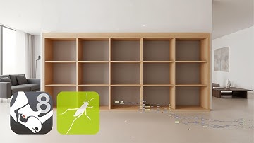 Grasshopper Rhino Parametric Interlocking Shelves Design Script Tutorial + ReRenderai