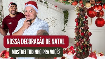 MONTEI MINHA ÁRVORE DE NATAL 2025. PASSO A PASSO DE CADA DECORAÇÃO NATALINA. LINDA E ACONCHEGANTE