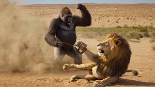 A Lion Got Trapped… But What The Gorilla Did STUNNED The Entire World!