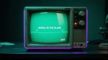 ZerU — Signal in the Glass | Progressive Trance Ballad (126 BPM) + CRT Visuals