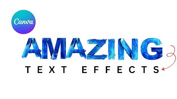 Top 7 Amazing Text Effects in Canva |