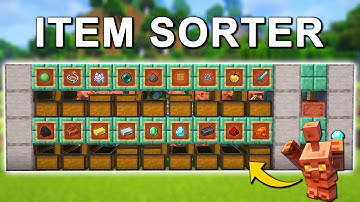 NEW Item Sorter Design in Minecraft 1.21.10 (Tutorial)