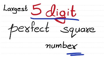 Largest 5 digit perfect square number | using long division method | how to find square number 😮