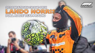 Lando Norris Full Race Team Radio | 2024 Brazilian Grand Prix