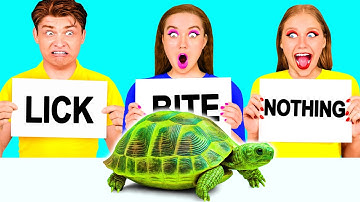 Bite, Lick or Nothing Challenge | Amazing Cooking Hacks by DuKoDu Challenge