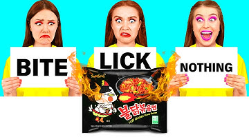 Bite, Lick or Nothing Challenge | Amazing Cooking Hacks by DuKoDu Challenge