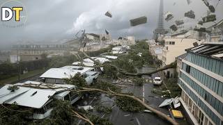 Paris,France in Chaos Today! Brutal Storm,High Winds and Flooding in The Capital!