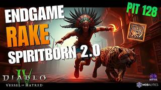 BEST Rake Jaguar Spiritborn 2.0 Update || Diablo 4 OP Off-Meta Build || Pit 128 Cleared