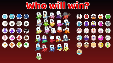 Round 2 - NUMBERBLOCKS vs COLORBLOCKS vs ALPHABLOCKS Marble Race - Who Will be the Champion?