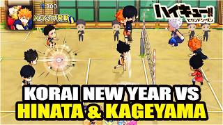 KŌRAI HOSHIUMI NEW YEAR VS HINATA & KAGEYAMA CROWN - HAIKYUU TOUCH THE DREAM #57