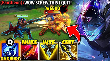 Vayne but I trade my weapon for a SHOTGUN that one shots you (PANTHEON RAGE QUITS)