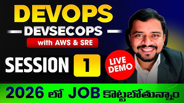DevOps Training in Telugu 🔥 AWS, DevSecOps, SRE | Session 1 Free Class