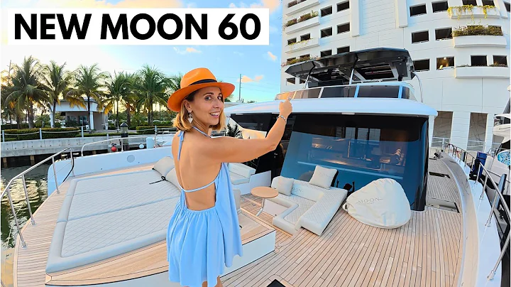 THIS MOON IS HOT 🤯 2025 Moon 60 Power Catamaran Yacht Tour