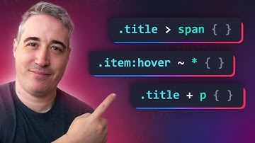 CSS Combinators you need to know (and a selector too)