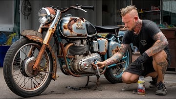 Full Restoration Royal Enfield Motorcycle 1989s | Restored Abandoned Motorcycle
