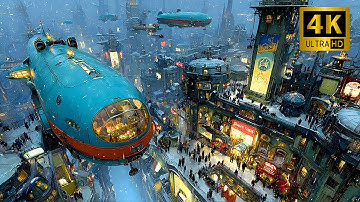 Retro Sci-fi Future City | Sci-fi AI Short Film (4K)