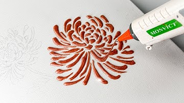 The NEXT GENERATION of glue gun art - Chrysanthemum Tutorial | AB Creative