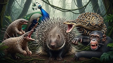 Porcupine vs Pangolin, Peacock, Python, Chimpanzee - The MOST EMBARRASSING Animal Fail Compilation!