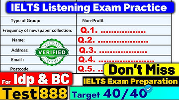 IELTS Listening Practice Test 2025 with Answers | Recent Exam - 19.12.2025