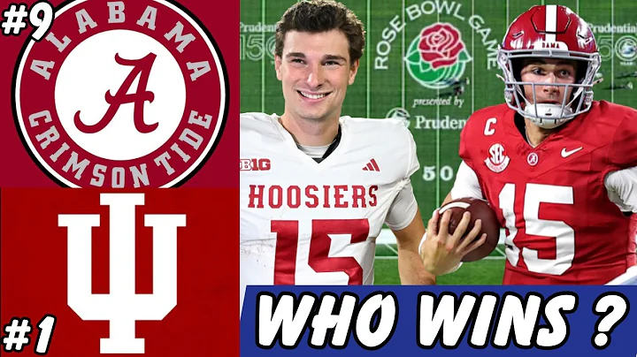 Alabama vs Indiana | Rose Bowl Game (College Football Playoff Quarterfinal) Preview & Prediction